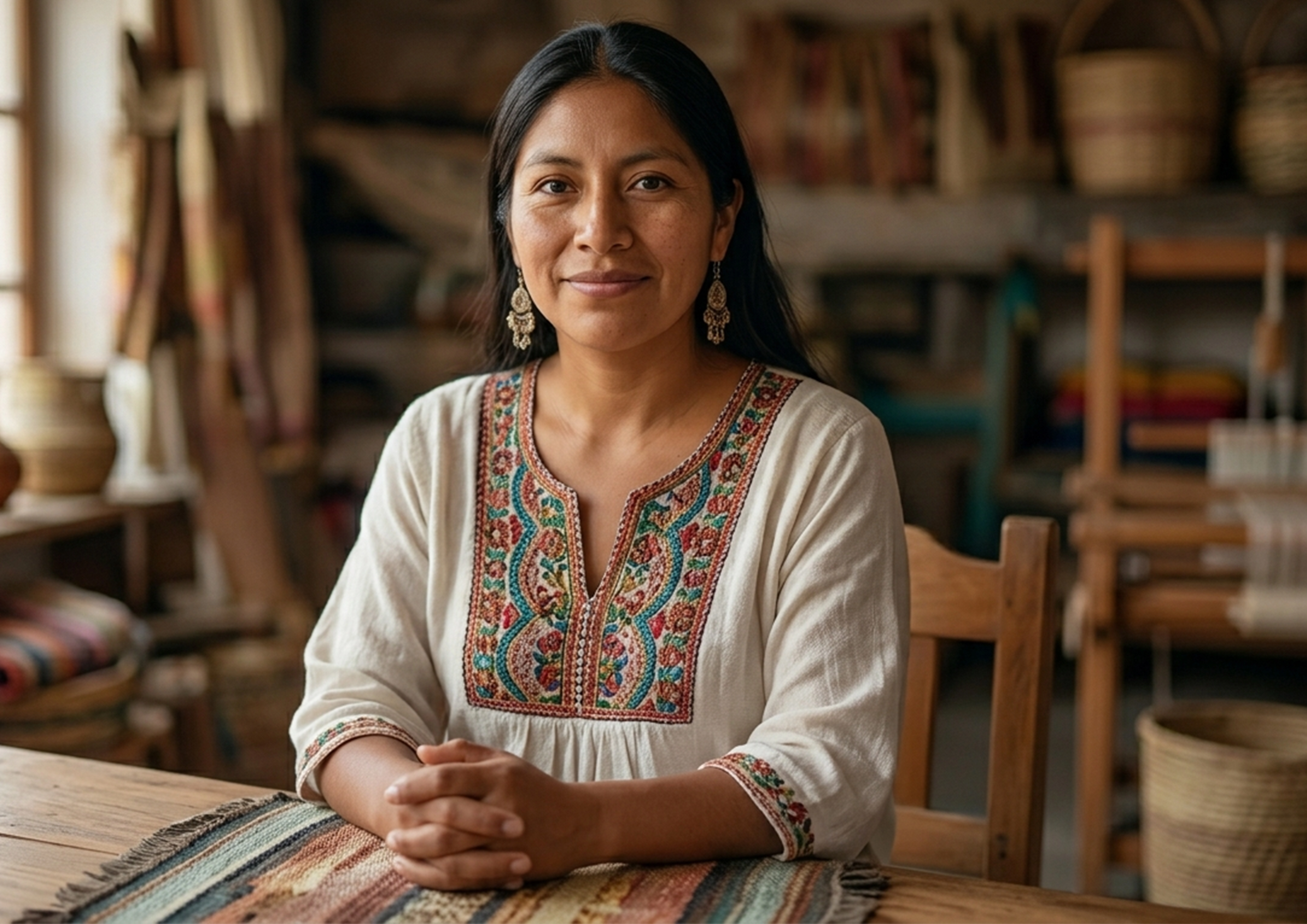 Hablante de lengua maya en comunidad